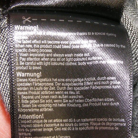 SCOTCH & SODA Blouse, XS, Black Denim, Eyelet Ruffle bib, Long sleeve, Snaps - Picture 16 of 16